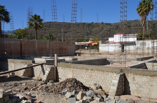New church building foundation in Ajijic - Chapala