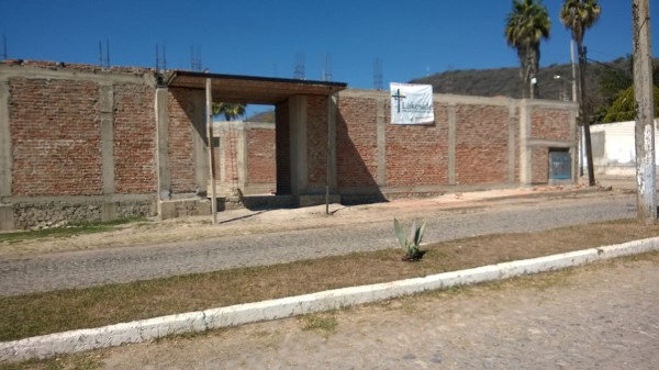 Future home of Lakeside Presbyterian Church. The main entrance is starting to look like a real entrance!