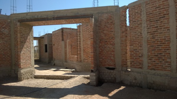 Looking from the sanctuary toward the narthex and offices.