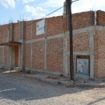 The outside main entrance.