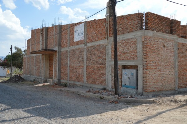 The outside main entrance.