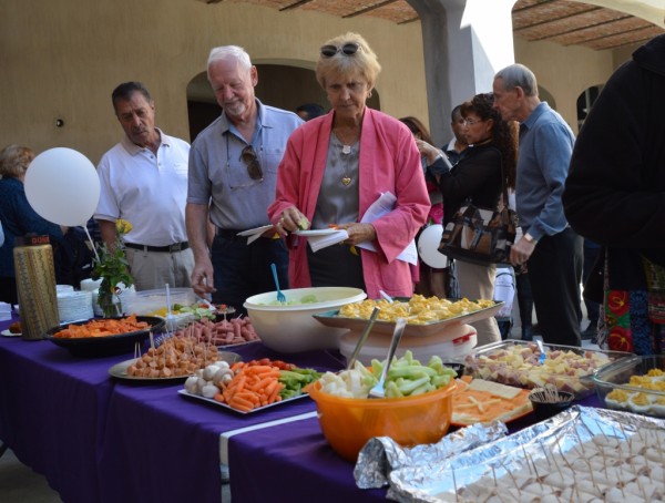 The church provided food, too.